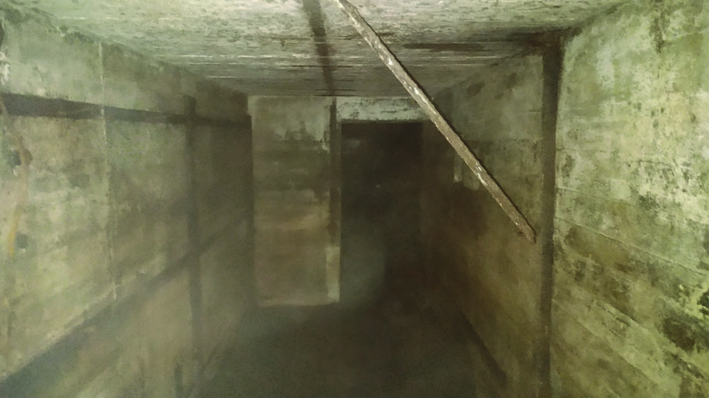 Innsiden av bunkeren. Foto: Kristoffer R. Rantala, NTNU Vitenskapsmuseet