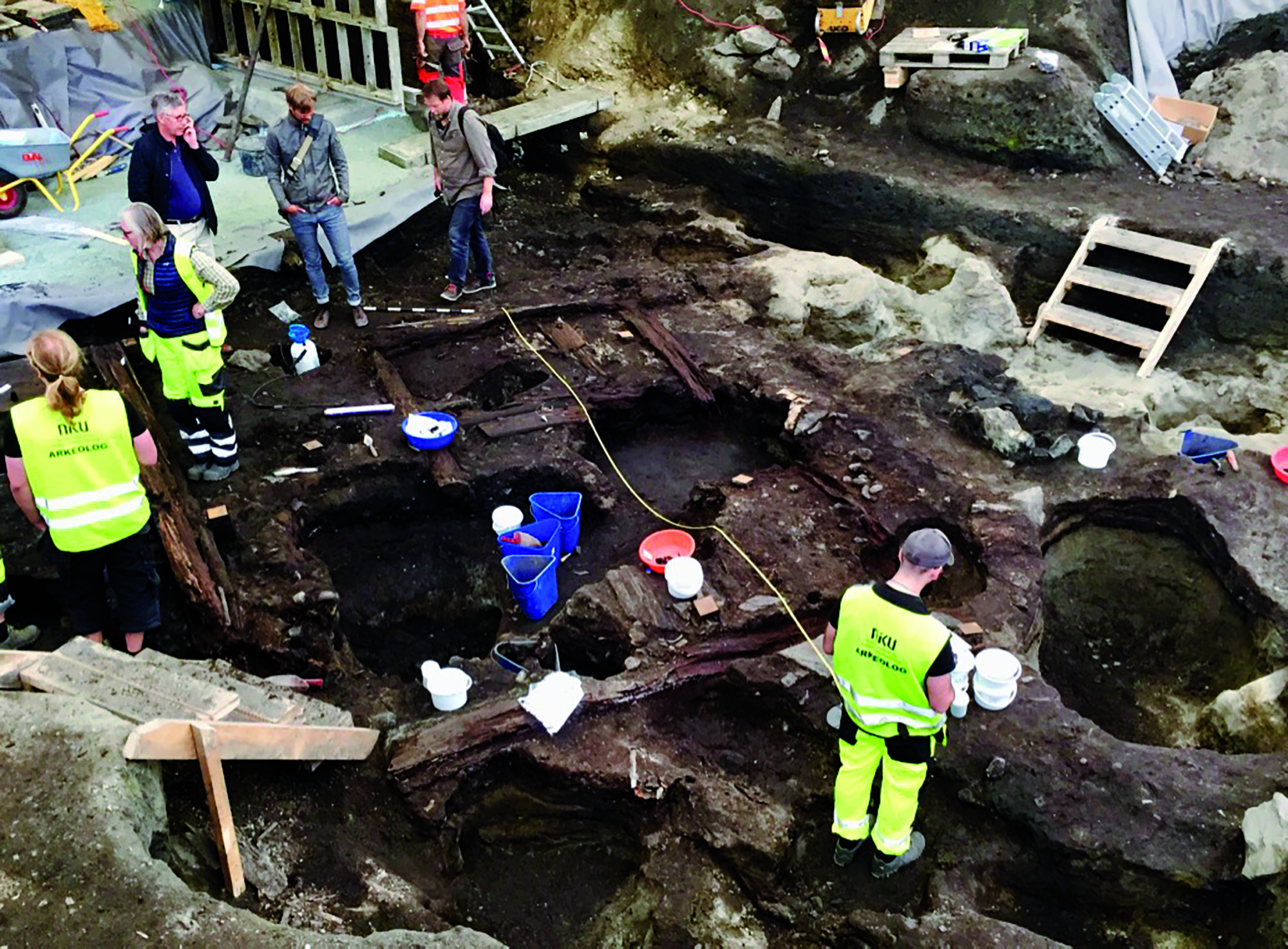 Bilde av utgraving i Trondheim