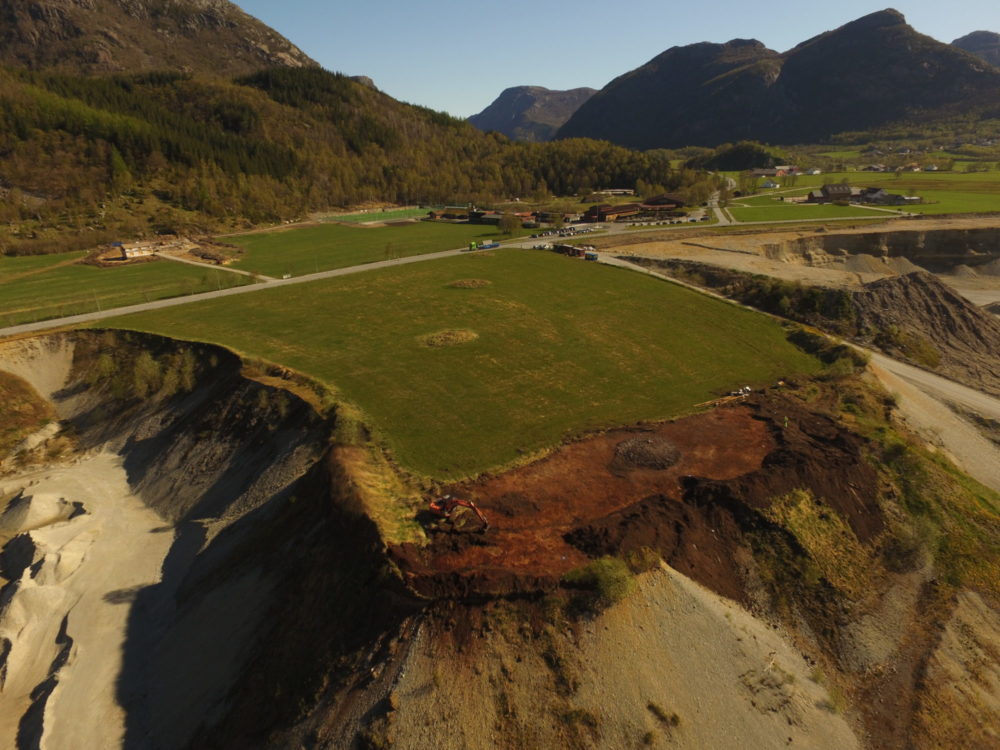 Flyfoto over Forsandmoen
