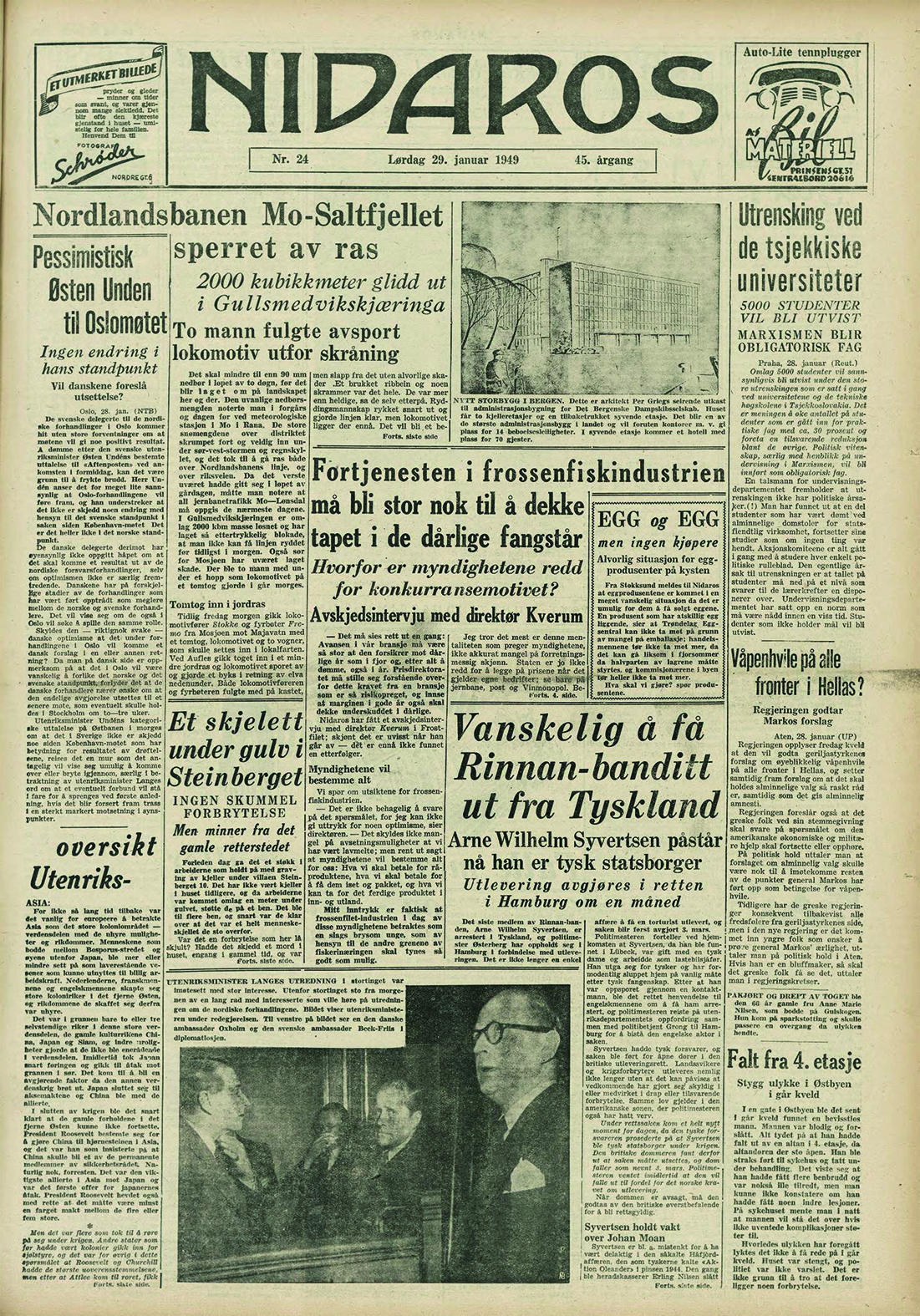 Bilde av avis-forside